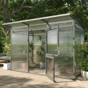 KGT Serre de jardin en polycarbonate Gris 6.00m²