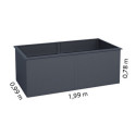 KGT Potagers Gris Acier galvanisé