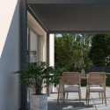 Ombréa Pergolas bioclimatiques Gris Aluminium 9m²