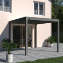 Ombréa Pergolas bioclimatiques Gris Aluminium 9m²