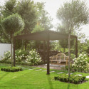 Ombréa Pergolas bioclimatiques Gris Aluminium 9m²