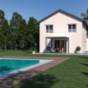 Ombréa Pergolas bioclimatiques Gris Aluminium 9m²