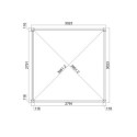Ombréa Pergolas bioclimatiques Blanc Aluminium 9m²