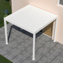 Ombréa Pergolas bioclimatiques Blanc Aluminium 9m²