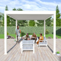 Ombréa Pergolas bioclimatiques Blanc Aluminium 12m²