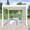 Ombréa Pergolas bioclimatiques Blanc Aluminium 12m²