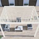 Ombréa Pergolas bioclimatiques Blanc Aluminium 12m²