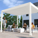Ombréa Pergolas bioclimatiques Blanc Aluminium 12m²