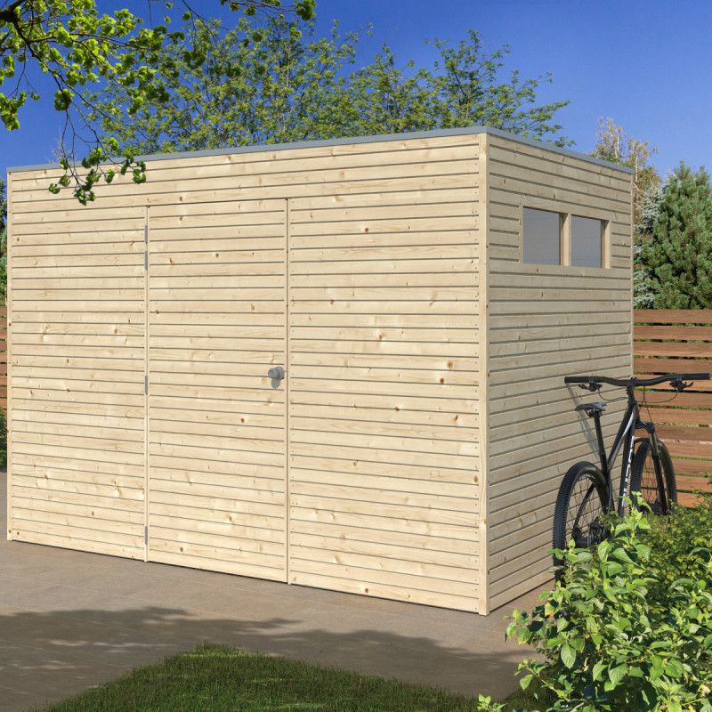 Gardenas Abri de jardin bois 5 à 10 m² Marron Bois massif 6.3m²
