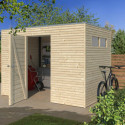 Gardenas Abri de jardin bois 5 à 10 m² Marron Bois massif 6.3m²