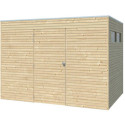 Gardenas Abri de jardin bois 5 à 10 m² Marron Bois massif 6.3m²