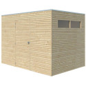 Gardenas Abri de jardin bois 5 à 10 m² Marron Bois massif 6.3m²