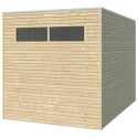 Gardenas Abri de jardin bois 5 à 10 m² Marron Bois massif 6.3m²