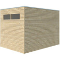 Gardenas Abri de jardin bois 5 à 10 m² Marron Bois massif 6.3m²