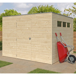 Gardenas Abri de jardin bois 5 à 10 m² Marron Bois massif 9m²