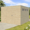Gardenas Abri de jardin bois 5 à 10 m² Marron Bois massif 9m²