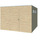 Gardenas Abri de jardin bois 5 à 10 m² Marron Bois massif 9m²