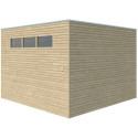 Gardenas Abri de jardin bois 5 à 10 m² Marron Bois massif 9m²