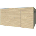 Gardenas Abri de jardin bois 10 à 15 m² Marron Bois massif 12.6m²