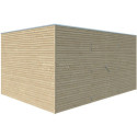 Gardenas Abri de jardin bois 10 à 15 m² Marron Bois massif 12.6m²