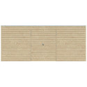 Gardenas Abri de jardin bois 15 à 20 m² Marron Bois massif 15.3m²