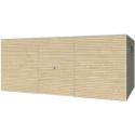 Gardenas Abri de jardin bois 15 à 20 m² Marron Bois massif 15.3m²