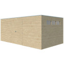 Gardenas Abri de jardin bois 15 à 20 m² Marron Bois massif 15.3m²