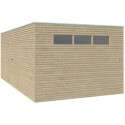 Gardenas Abri de jardin bois 15 à 20 m² Marron Bois massif 15.3m²
