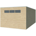 Gardenas Abri de jardin bois 15 à 20 m² Marron Bois massif 15.3m²