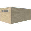Gardenas Abri de jardin bois 15 à 20 m² Marron Bois massif 15.3m²