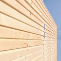 Gardenas Abri de jardin bois moins de 5 m² Marron Bois massif 4.4m²