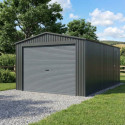 X-Metal Garage métal Gris Acier galvanisé 17.31m²