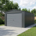 X-Metal Garage métal Gris Acier galvanisé 17.31m²