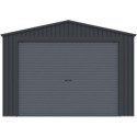 X-Metal Garage métal Gris Acier galvanisé 17.31m²