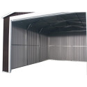 X-Metal Garage métal Gris Acier galvanisé 17.31m²