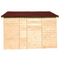 Habrita Abris de jardin en bois Marron Bois massif 5.6m²