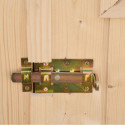 Habrita Abris de jardin en bois Marron Bois massif 5.6m²