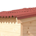 Habrita Abris de jardin en bois Marron Bois massif 5.6m²
