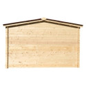 Habrita Abris de jardin en bois Marron Bois massif 9m²