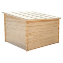 Habrita Abris de jardin en bois Marron Bois massif 7.8m²