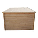 Habrita Abris de jardin en bois Marron Bois massif 7.8m²
