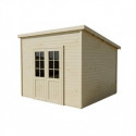 Habrita Abris de jardin en bois Marron Bois massif 7.8m²