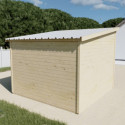 Habrita Abris de jardin en bois Marron Bois massif 7.8m²