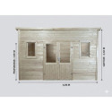Habrita Abris de jardin en bois Marron Bois massif 14.44m²