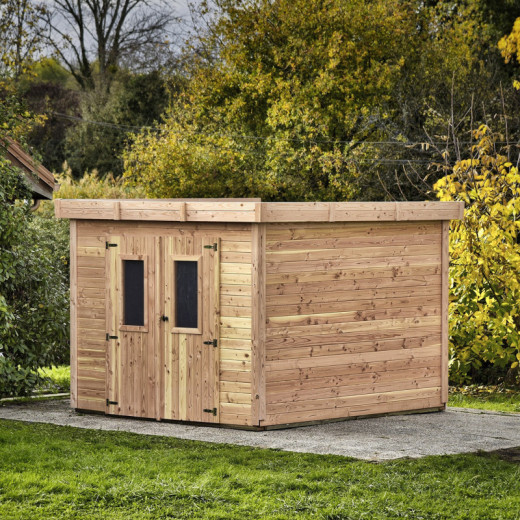 Habrita Abris de jardin en bois Marron Bois massif 7.8m²