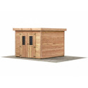 Habrita Abris de jardin en bois Marron Bois massif 7.8m²