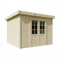 Habrita Abris de jardin en bois Marron Bois massif 7.8m²