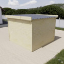 Habrita Abris de jardin en bois Marron Bois massif 7.8m²