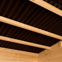 Habrita Abris de jardin en bois Marron Bois massif 10.89m²