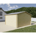 Habrita Abris de jardin en bois Marron Bois massif 14.44m²